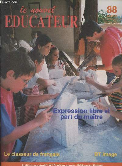 Le nouvel ducateur n88 Avril 97 - Dossier : expression libre et part du matre - Pistes - Recherches-ouverture :  quoi sert le texte libre ? - International : voyage en Colombie - Outils, mode d'emploi : BT image - Pratiques de classe: le classeur de f