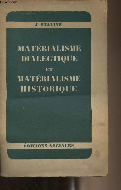 Matrialisme dialectique et matrialisme historique