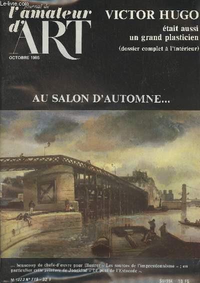 Journal de l'amateur d'art n719 Oct. 1985 - 38e anne - Les interviews de l'au-del - Jobb-Duval parle 