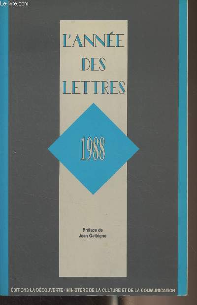 L'anne des lettres 1988