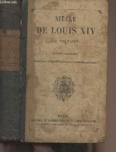 Sicle de Louis XIV (Edition classique)