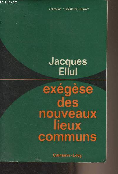 Exgse des nouveaux lieux communs - 