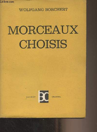 Morceaux choisis (Die Traurigen Geranien)