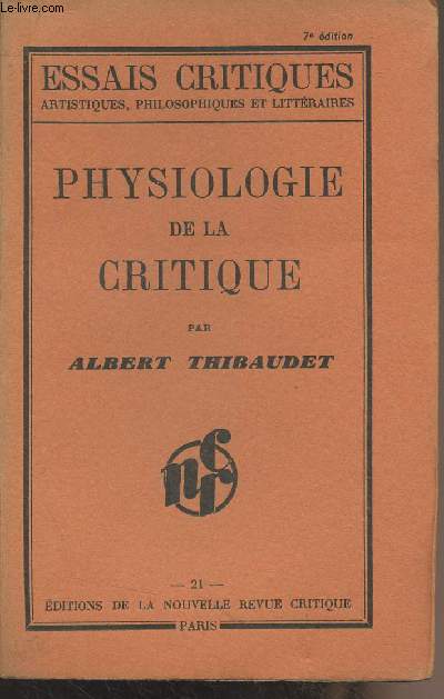 Physiologie de la critique - 