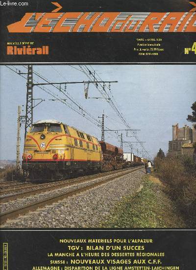 L'cho du rail n49 Mars avril 1985 - Nouveaux matriels pour l' 