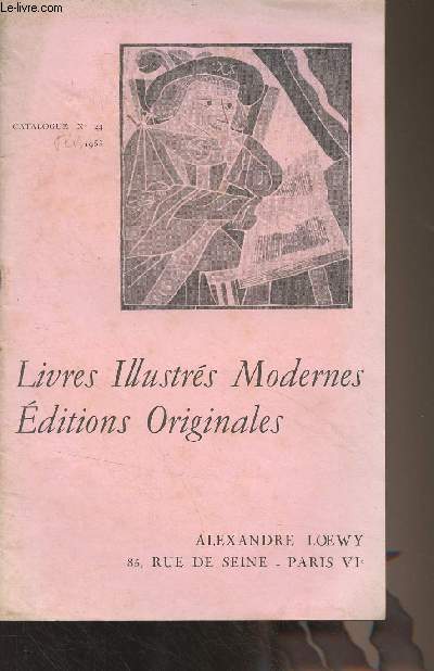 Librairie Alexandre Loewy - Catalogue n44 - 1953
