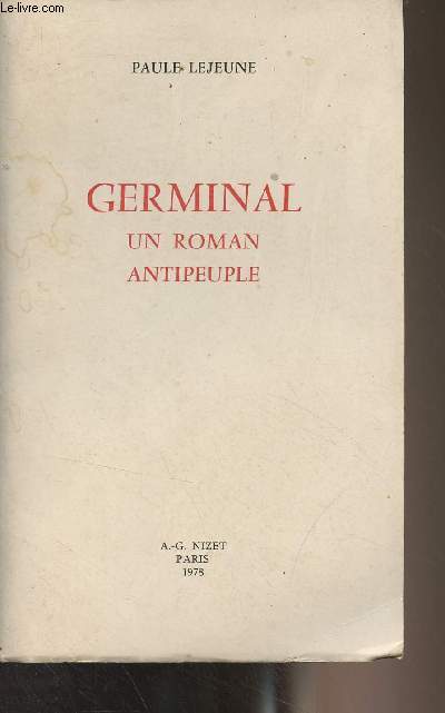 Germinal, un roman antipeuple