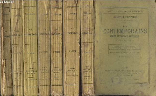 Les contemporains, tudes et portraits littraires - 7 volumes, sries 1  7 - 