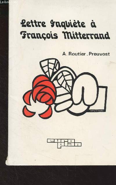 Lettre inquite  Franois Mitterrand