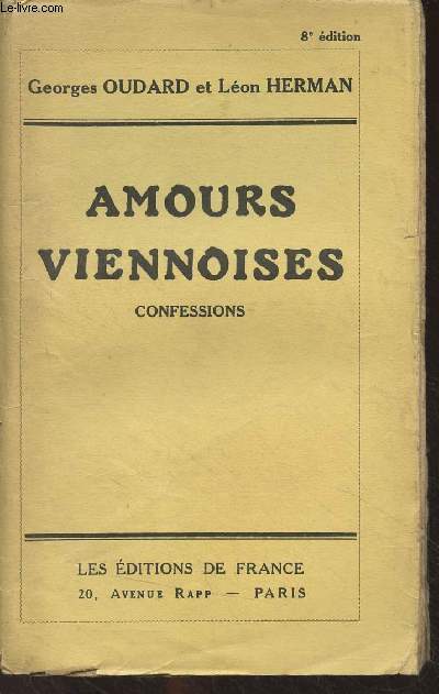 Amours viennoises, confessions