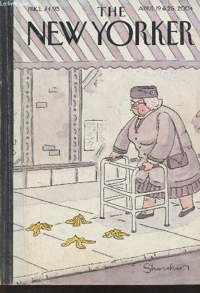 The New Yorker - April 19 & 26, 2004 - Shouts & murmurs : He, the Murderer - Our local correspondents : On the bark, learning to be a comedian in Times Square - Recollections : Possession, Looking for a home in Europe - Annals of marketing : Card Tricks,