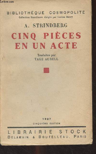 Cinq pices en un acte - 