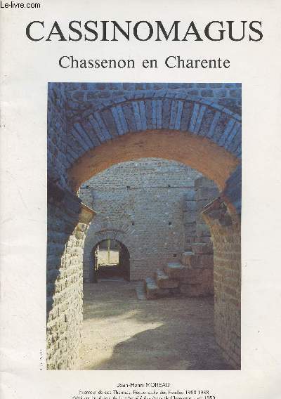 Cassinomagus, Chassenon en Charente (Description sommaire et essai d'explication d'un ensemble gallo-romain unique en France)