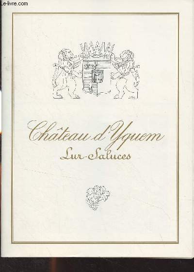 Brochure Chteau d'Yquem Lur-Saluces