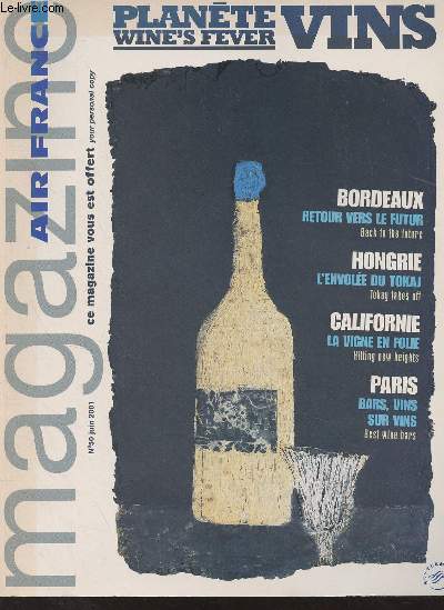 Magazine Air France n50 juin 2001 - Bienvenue au 44e salon du Bourget - Ftez avec les MIlles Frquences Plus, Le partenariat avec Accor - Air France recrute des pilotes cadets ou professionnels - Inchon, un nouveau hub  Soul - Une navette maritime Ni