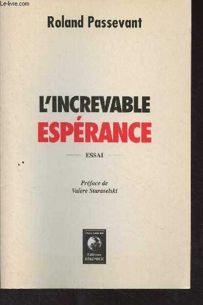 L'increvable esprance - Essai