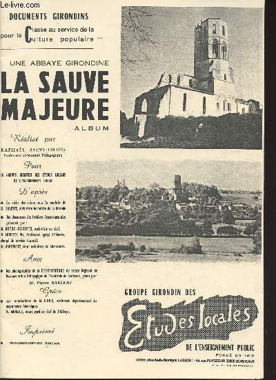 Une abbaye girondine La Sauve Majeur, album - 