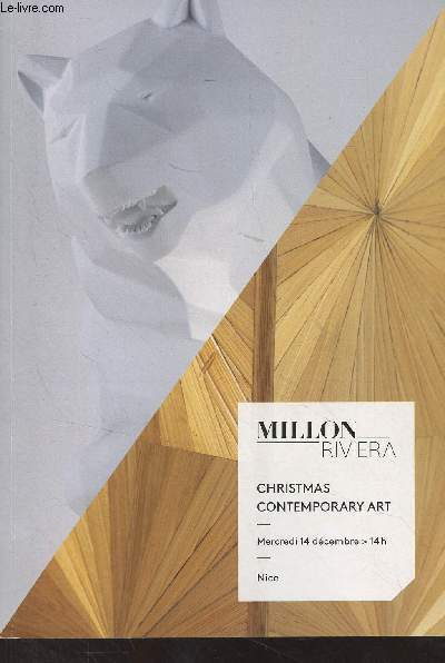 Catalogue de vente aux enchres : Millon Riviera - Christmas contemporary art, mercredi 14 dcembre