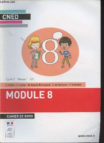 CNED : Anglais, module 8, cahier de bord - Cycle 2, niveau 1, CP