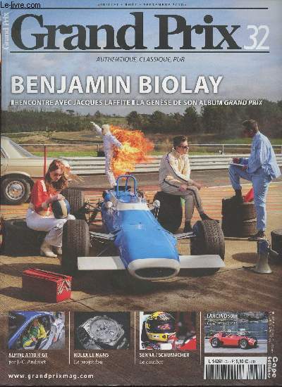 Grand Prix, authentique, classique, pur - N32 Juil. aot sept. 2020 - Benjamin Biolay, rencontre avec Jacques Laffite, la gense de son album Grand Prix - Aprs 8 mois d'arrt, o en est la Formule I ? - Caval, les baskets de.. Michel Vaillant - Jean-Phi