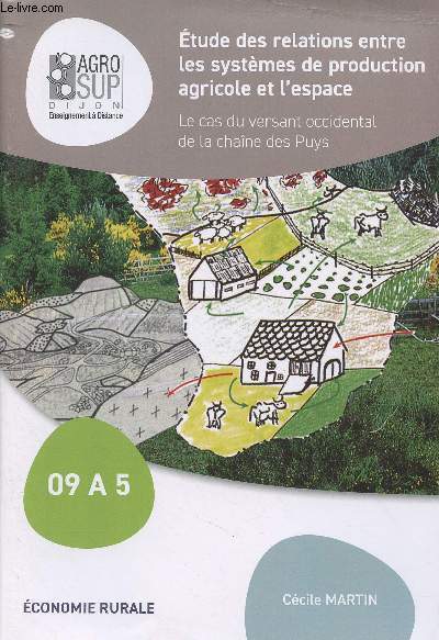 Etude des relations entre les systmes de production agricole et l'espace - Le cas du versant occidental de la chane des Puys - Economie rurale