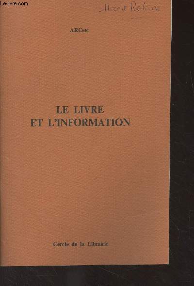 Le livre et l'information