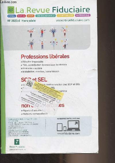 La Revue Fiduciaire - RF 2022-6 - Hors-srie - Les professions librales - SCP et SEL - Autres professions non commerciales