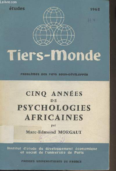 Cinq annes de psychologies africaines - 