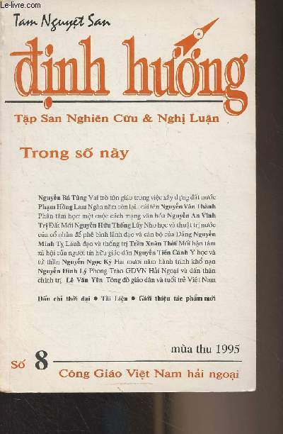 Revue en vietnamien (cf photo) : Dinh huong, Tam nguyet san, S 8 Mua Thu 1995