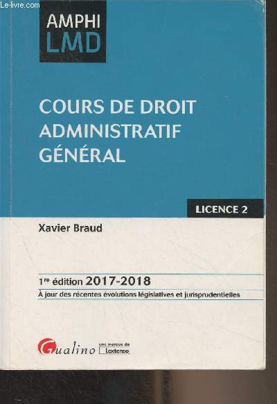 Cours de droit administratif gnral - Licence 2 - 