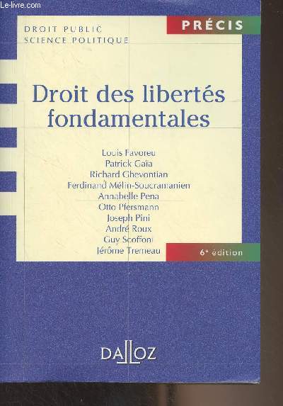 Droit des liberts fondamentales - 