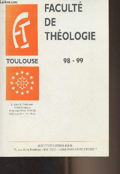 Faculté de Théologie de Toulouse - 98-99
