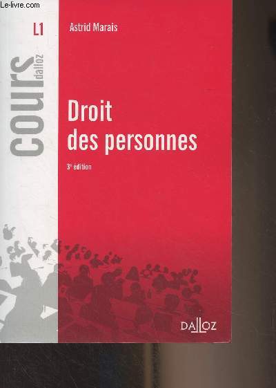 Droit des personnes - Cours Dalloz, L1 - 3e dition