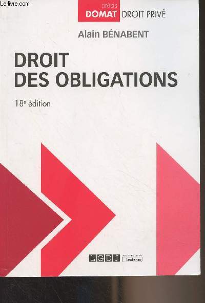 Droit des obligations - 18e dition