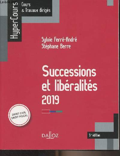 Successions et libralits 2019 - 