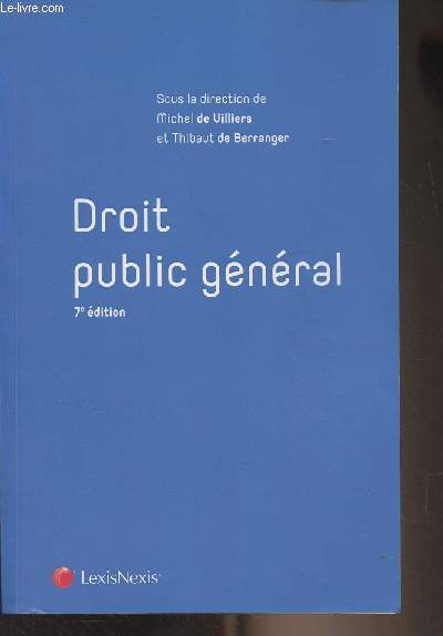 Droit public gnral - 7e dition - 