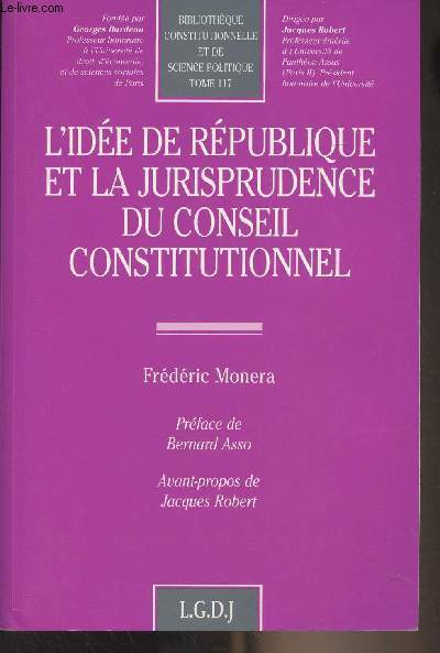 L'ide de rpublique et la jurisprudence du conseil constitutionnel - 