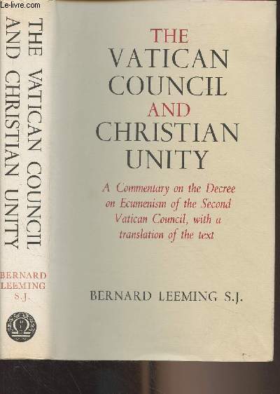 The Vatican Council and Christian Unity