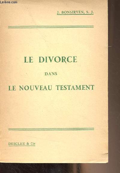 Le divorce dans le nouveau testament