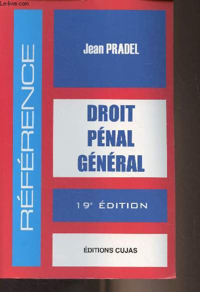 Droit pnal gnral - 19e dition - 