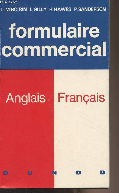 Formulaire commercial - Anglais/Franais