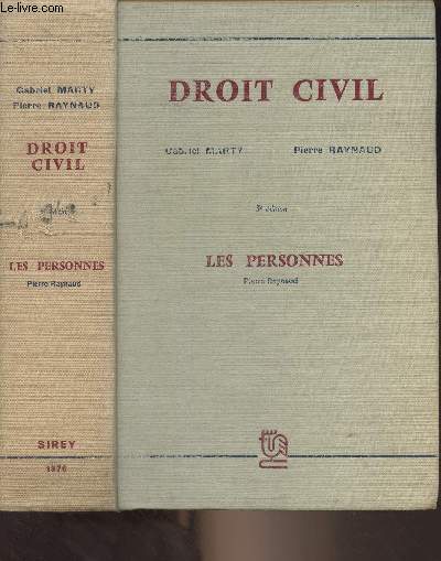 Droit civil - Les personnes - 3e dition