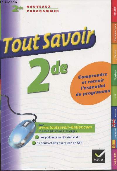 Tout savoir - 2de