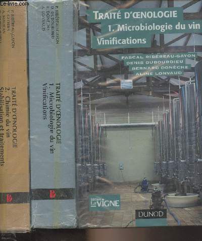 Trait d'oenologie - 2 tomes - 1. Microbiologie du vin, vinifications - 2. Chimie du vie, stabilisation et traitement