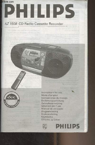 Philips - AZ 1508 CD radio cassette recorder