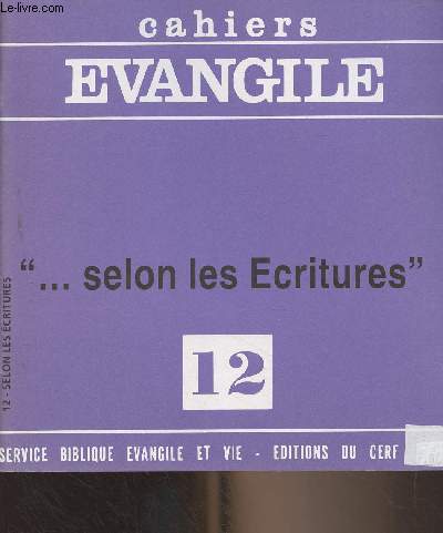 Cahiers Evangile n12 mai 1975 - 