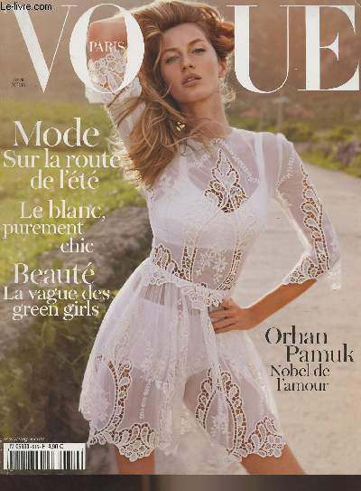 Vogue Paris n916 - Avril 2011 - Mode, sur la route de l't - Le blanc, purement chic - Beaut, la vague des green girls - Orhan Pamuk, nobel de l'amour - Eco style... - Wanted! - Chase-ing love - Immacule sduction - Kors re, Michael Kors - Chow time