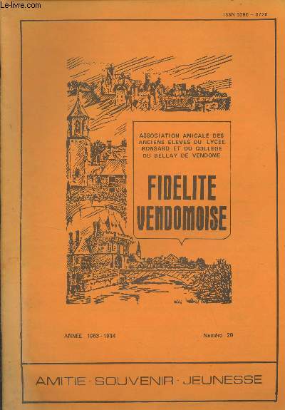 Fidlit Vendmoise , Bulletin de liaison de l'Association amicale des anciens lves du lyce Ronsard - Nouvelle srie n20 Anne 1983-1984