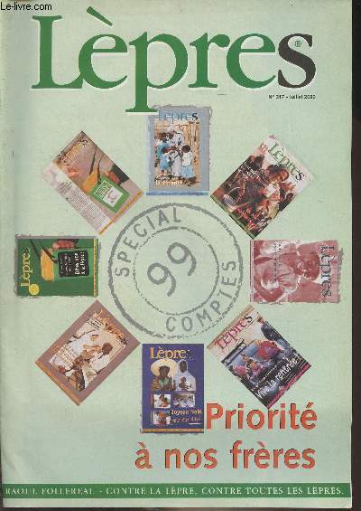 Lpres n317 juil. 2000 - Le congrs annul - FRF le passage  l'an 2000 - AFRF programmes d'aide - Commission mdicale - Rapport financier - Raoul Follereau enfants - ALPAD - Raoul Follereau Liban - ..