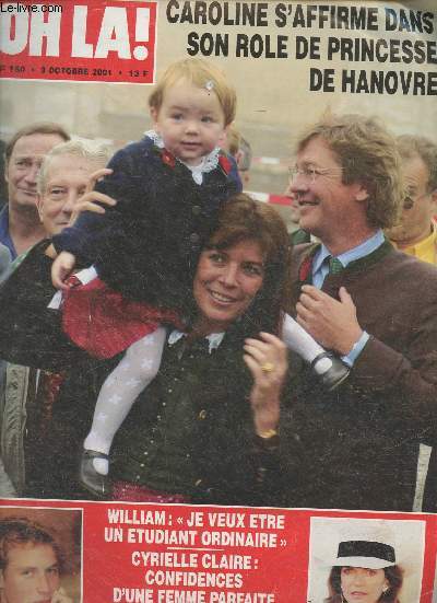 Oh l! n160, 8 octobre 2001- Prince William, sur les pas de Diana 